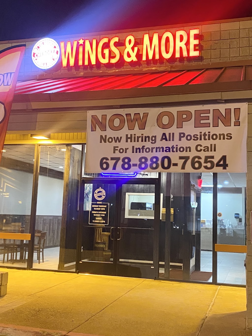 Cherokee Wings and More | 1750 Marietta Hwy, Canton, GA 30114, USA | Phone: (678) 880-7654