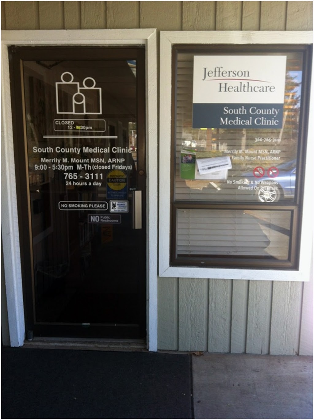 Jefferson Healthcare | South County Medical Clinic | 294843 US-101, Quilcene, WA 98376 | Phone: (360) 385-3991