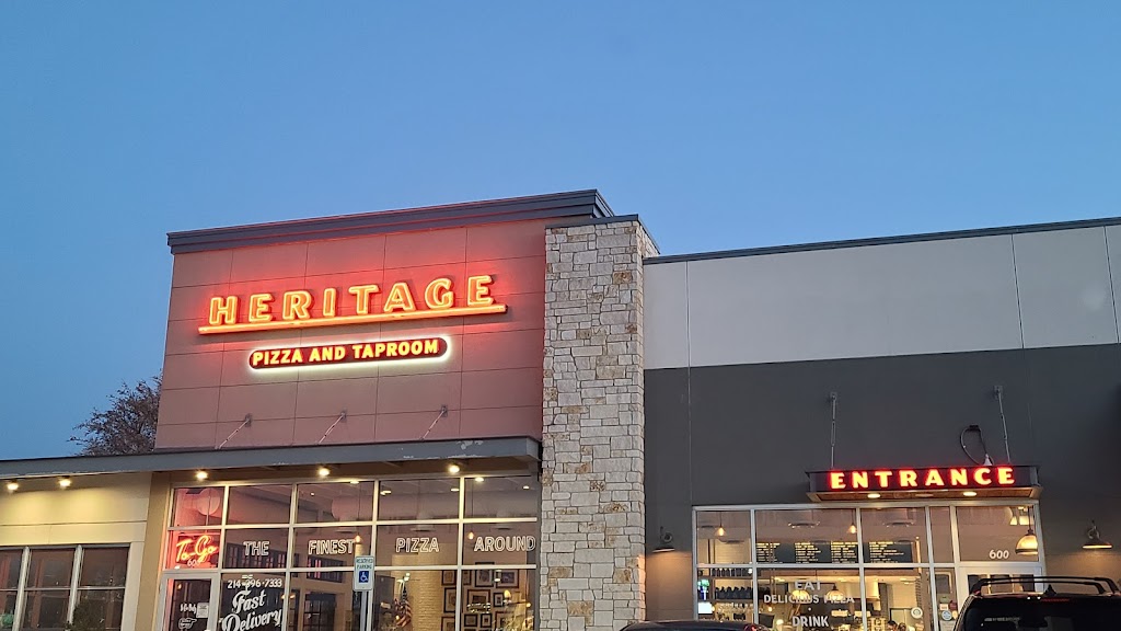 Heritage Pizza and Taproom | 3750 Plano Pkwy Suite 600, The Colony, TX 75056, USA | Phone: (214) 396-7333