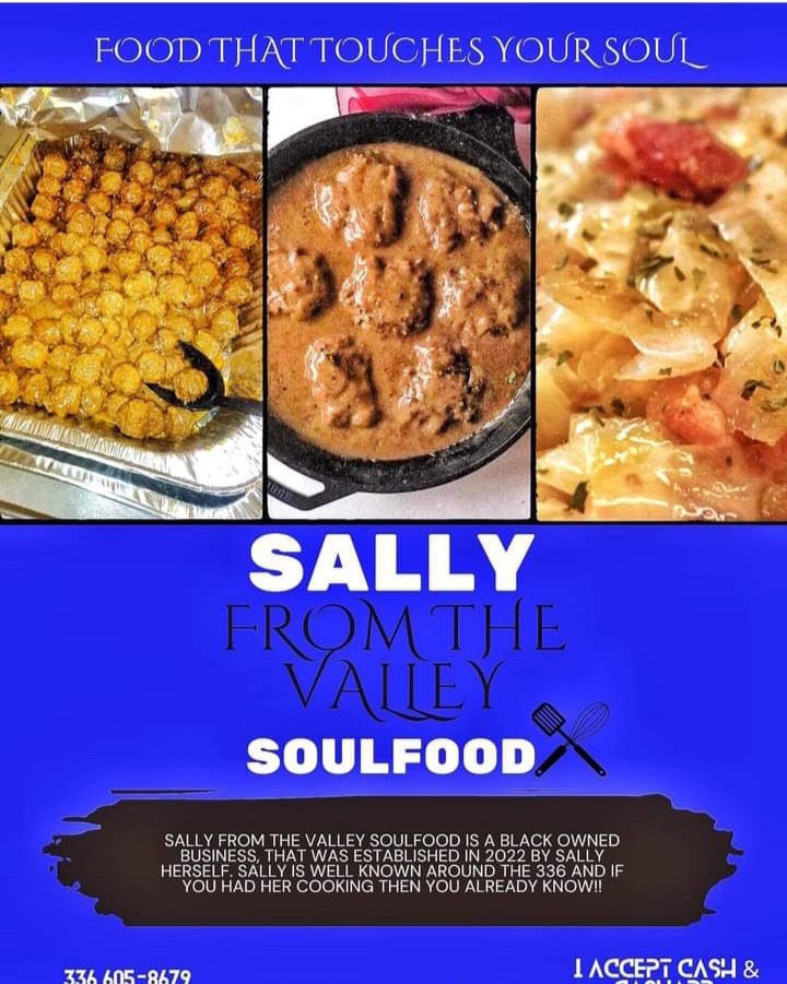 Sally From Da Valley Soul Food | 17 Lake Spring Ct B, Greensboro, NC 27405, USA | Phone: (336) 457-3619