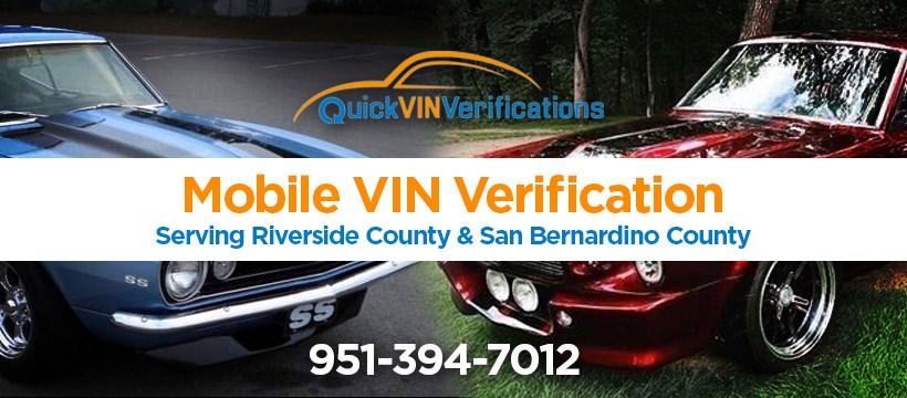 Quick VIN Verification | 5586 Mission Boulevard Unit B, Riverside, CA 92509, United States | Phone: (951) 394-7012