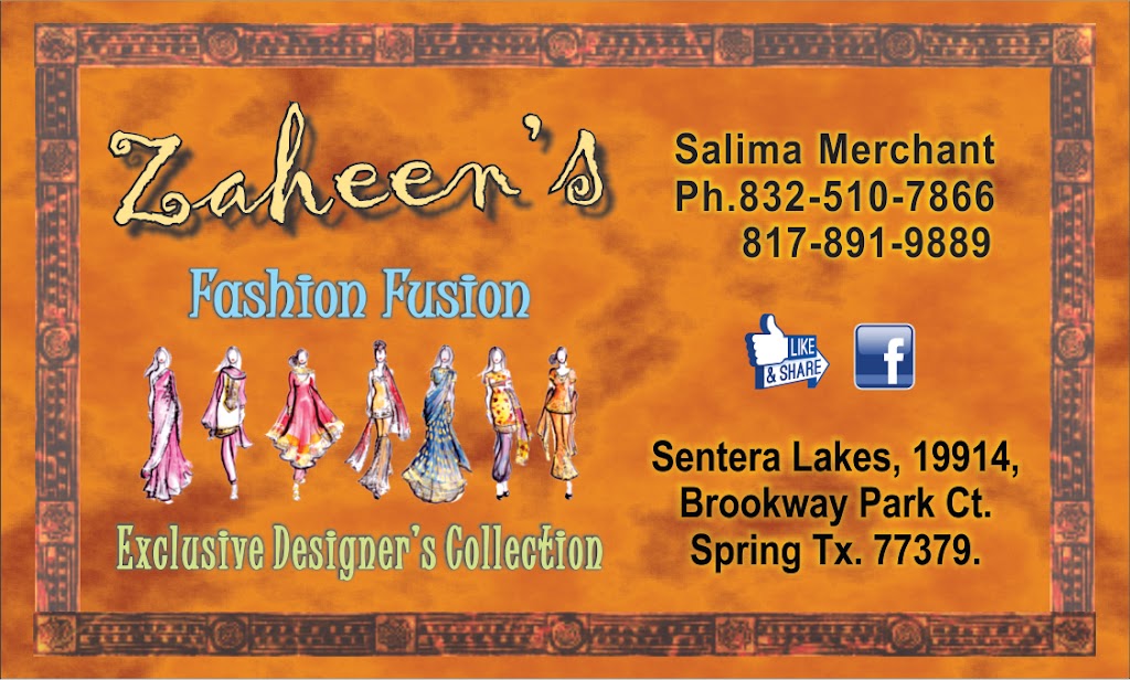 Zaheens Fashion Fusion | 19914 Brookway Park Ct, Spring, TX 77379 | Phone: (817) 891-9889