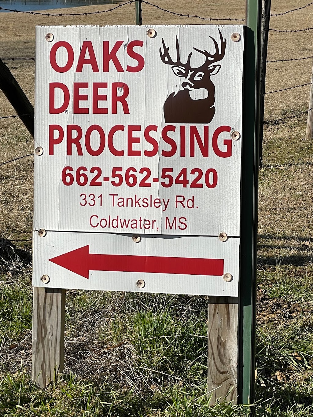 Oaks Deer Processing | 331 Tanksley Rd, Coldwater, MS 38618, USA | Phone: (662) 562-5420