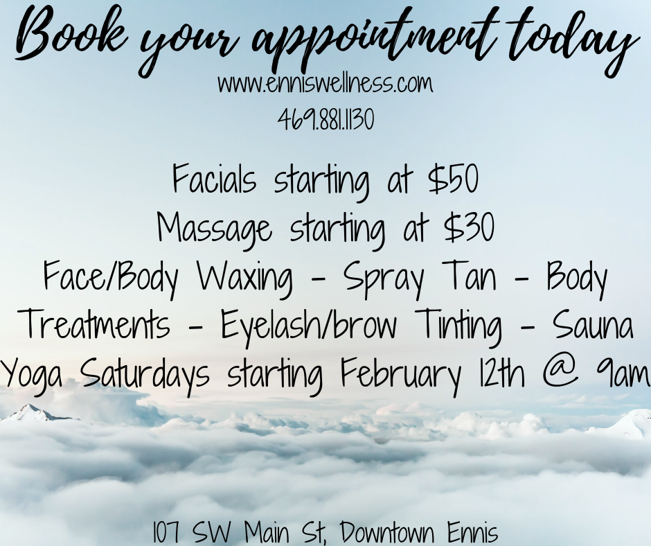 Mind and Body Wellness Spa | 107 SW Main St, Ennis, TX 75119, USA | Phone: (469) 881-1130