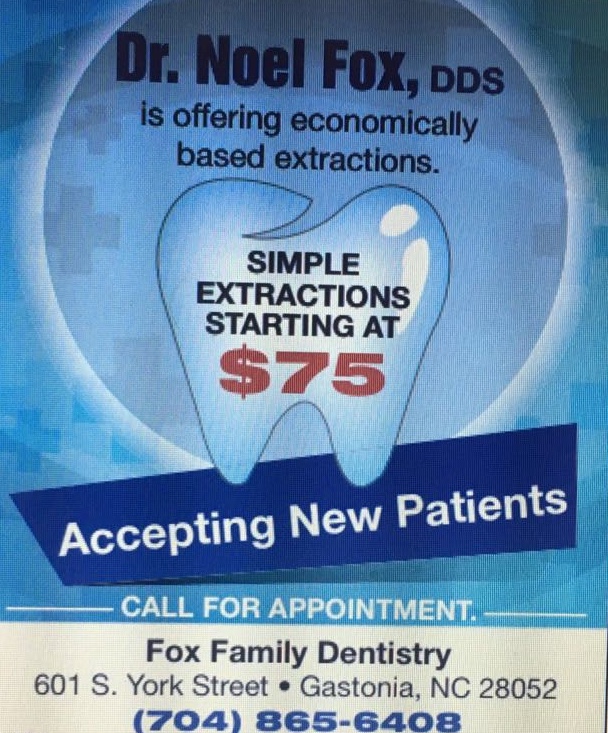 Fox Dentistry | 601 S York St, Gastonia, NC 28052, USA | Phone: (704) 865-6408