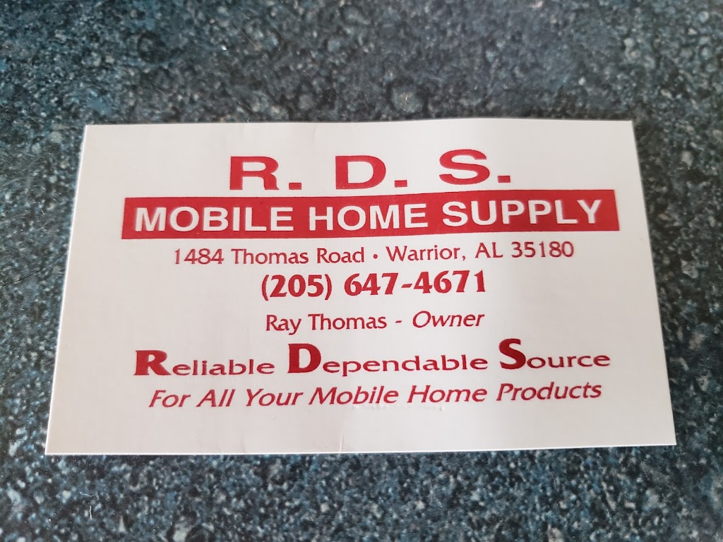RDS Mobile Home Supply | 1484 Thomas Rd, Warrior, AL 35180, USA | Phone: (205) 647-4671