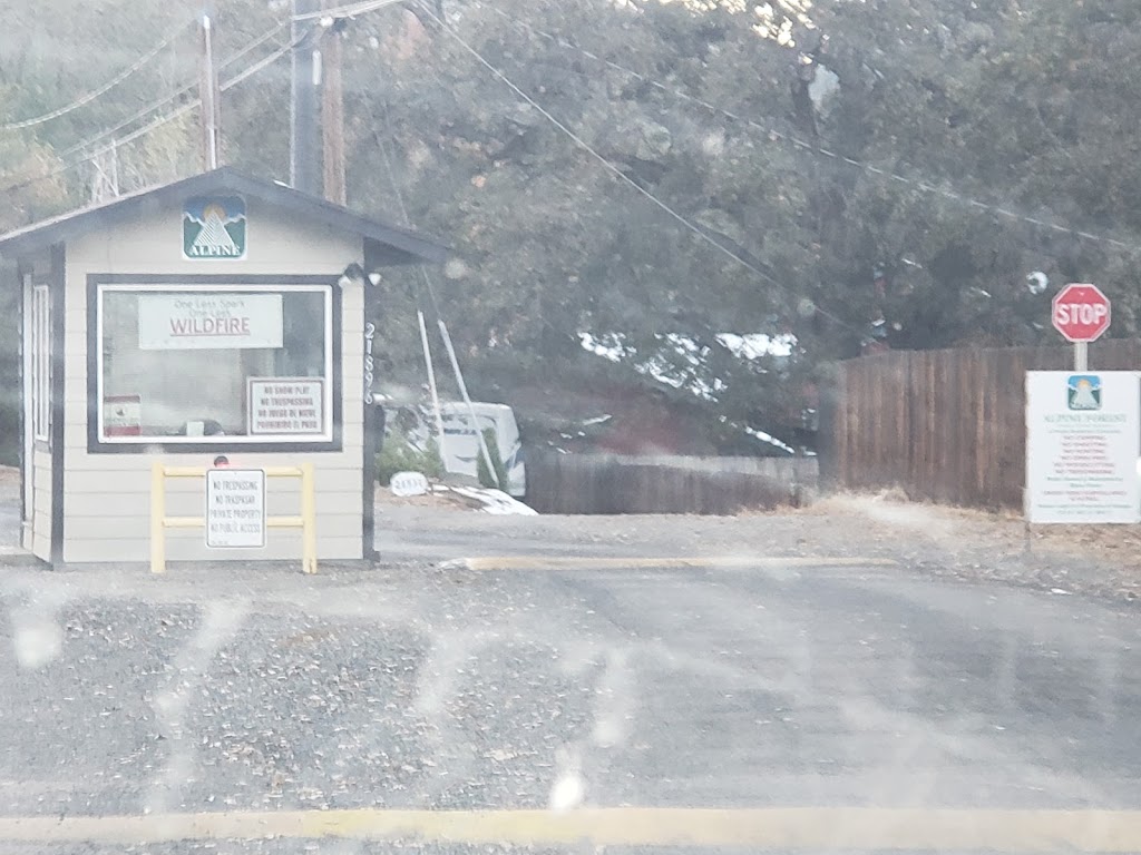 Guard Shack for Alpine Forest Park | 21873-21987, Le Mans Dr, Tehachapi, CA 93561, USA | Phone: (661) 822-6525