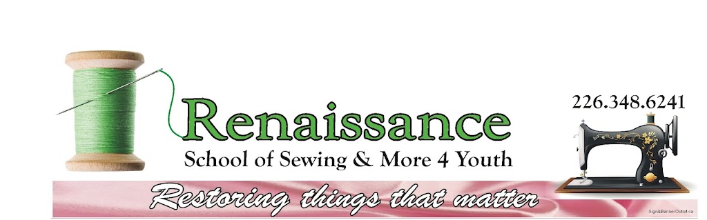 Renaissance School of Sewing & More 4 Youth | 28 Centre St, Essex, ON N8M 1N9, Canada | Phone: (226) 348-6241