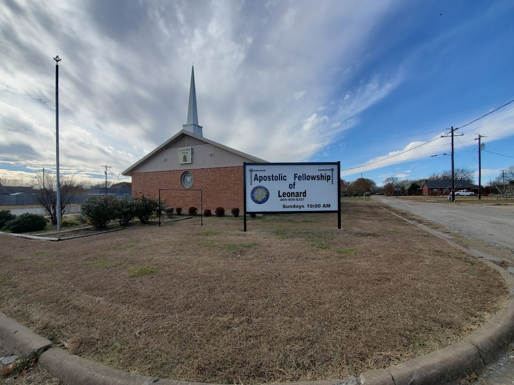 Apostolic Fellowship of Leonard | 607 E Bois D Arc St, Leonard, TX 75452, USA | Phone: (281) 615-8356