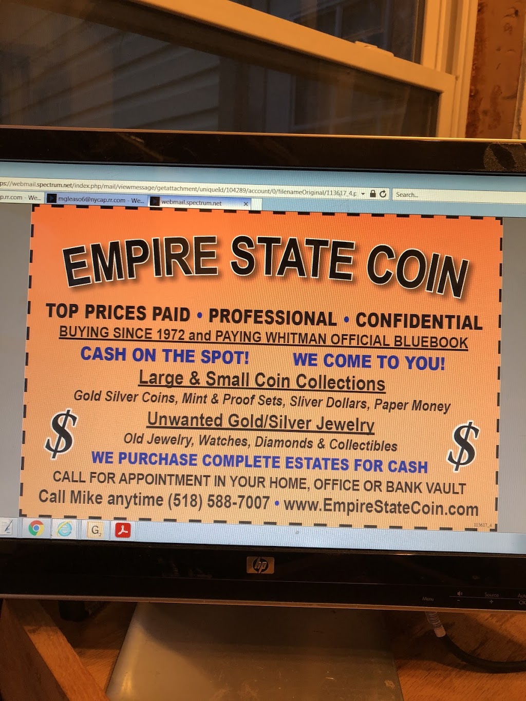 Empire State Coin | 54 Broad St, Waterford, NY 12188, USA | Phone: (518) 588-7007