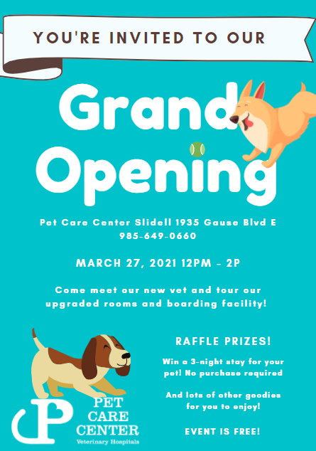 Pet Care Center Slidell | 1935 Gause Blvd, Slidell, LA 70461 | Phone: (985) 649-0660