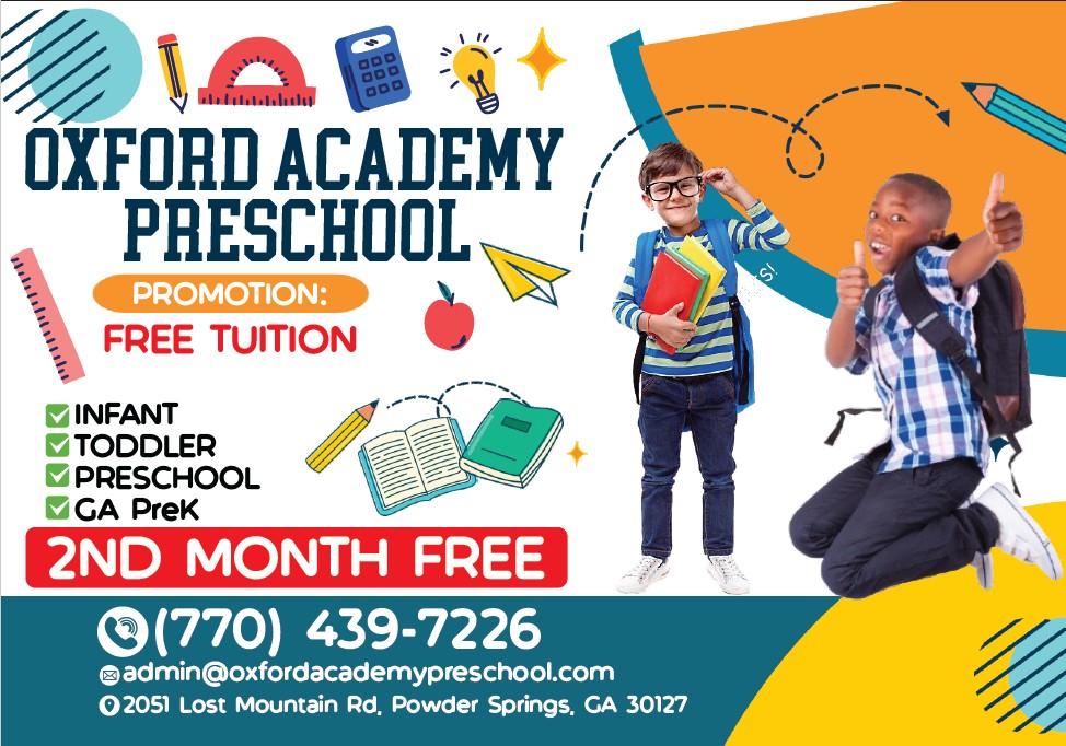 Oxford Academy Preschool | 2051 Lost Mountain Rd, Powder Springs, GA 30127, USA | Phone: (770) 439-7226