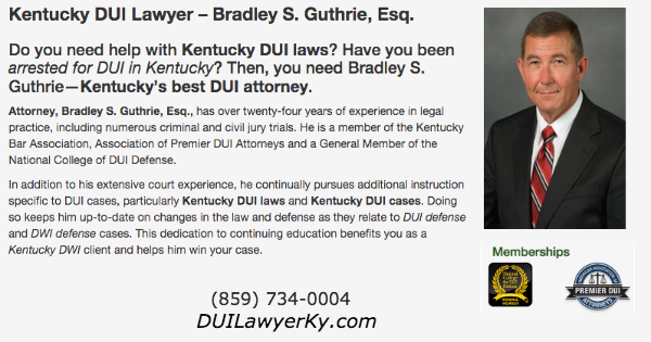 DUI Lawyer KY, Bradley Guthrie | 200 S Main St, Harrodsburg, KY 40330 | Phone: (859) 734-0004