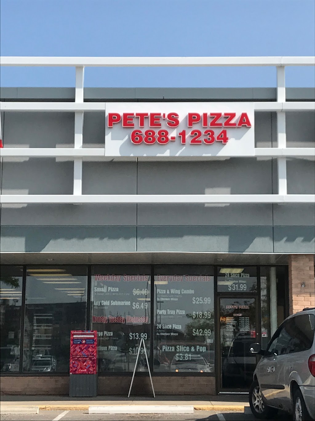 Petes Pizza | 286 Bunting Rd, St. Catharines, ON L2M 7M2, Canada | Phone: (905) 688-1234