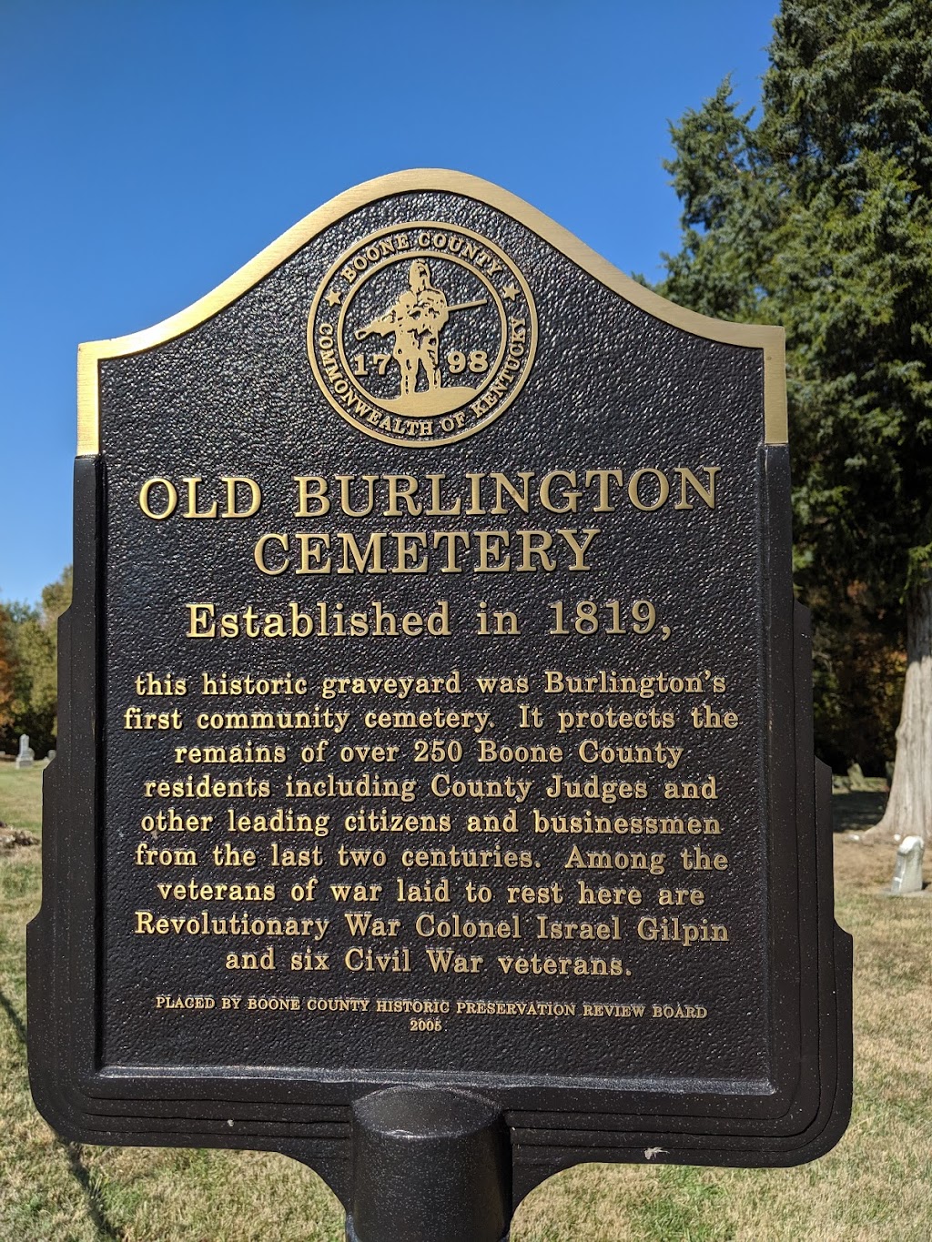 Old Burlington Cemetery | Burlington, KY 41005, USA | Phone: (859) 586-4479