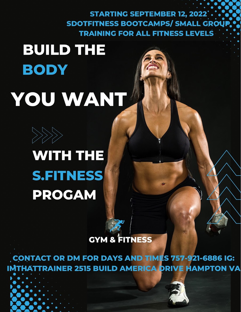 Sdotfitness Online Sports & Fitness Training | 2515 Build America Dr, Hampton, VA 23666, USA | Phone: (757) 921-6886