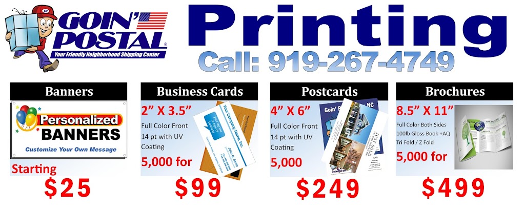 Goin Postal | 10030 Green Level Church Road #802, Cary, NC 27519, USA | Phone: (919) 267-4749