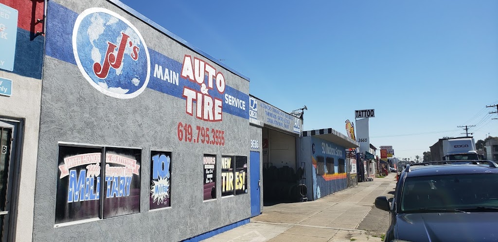 JJs main auto and Tire service | 3636 Main St, San Diego, CA 92113, USA | Phone: (619) 795-3555