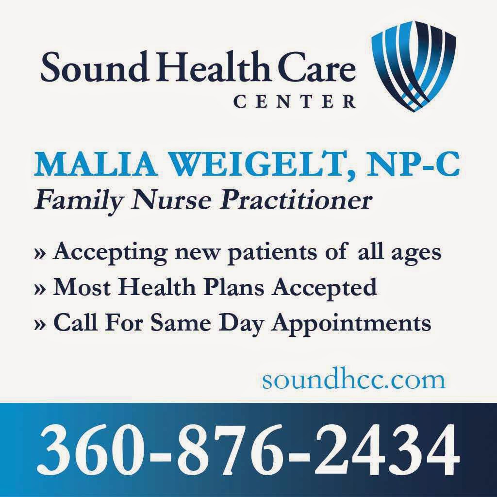 Malia Weigelt, NP-C (Sound Health Care Center) | 463 Tremont St W #200, Port Orchard, WA 98366, USA | Phone: (360) 876-2434