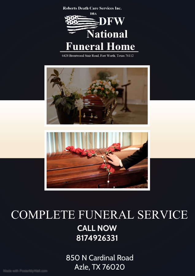 DFW Arlington National Funeral Home | 6428 Brentwood Stair Rd, Fort Worth, TX 76112, USA | Phone: (682) 213-2213