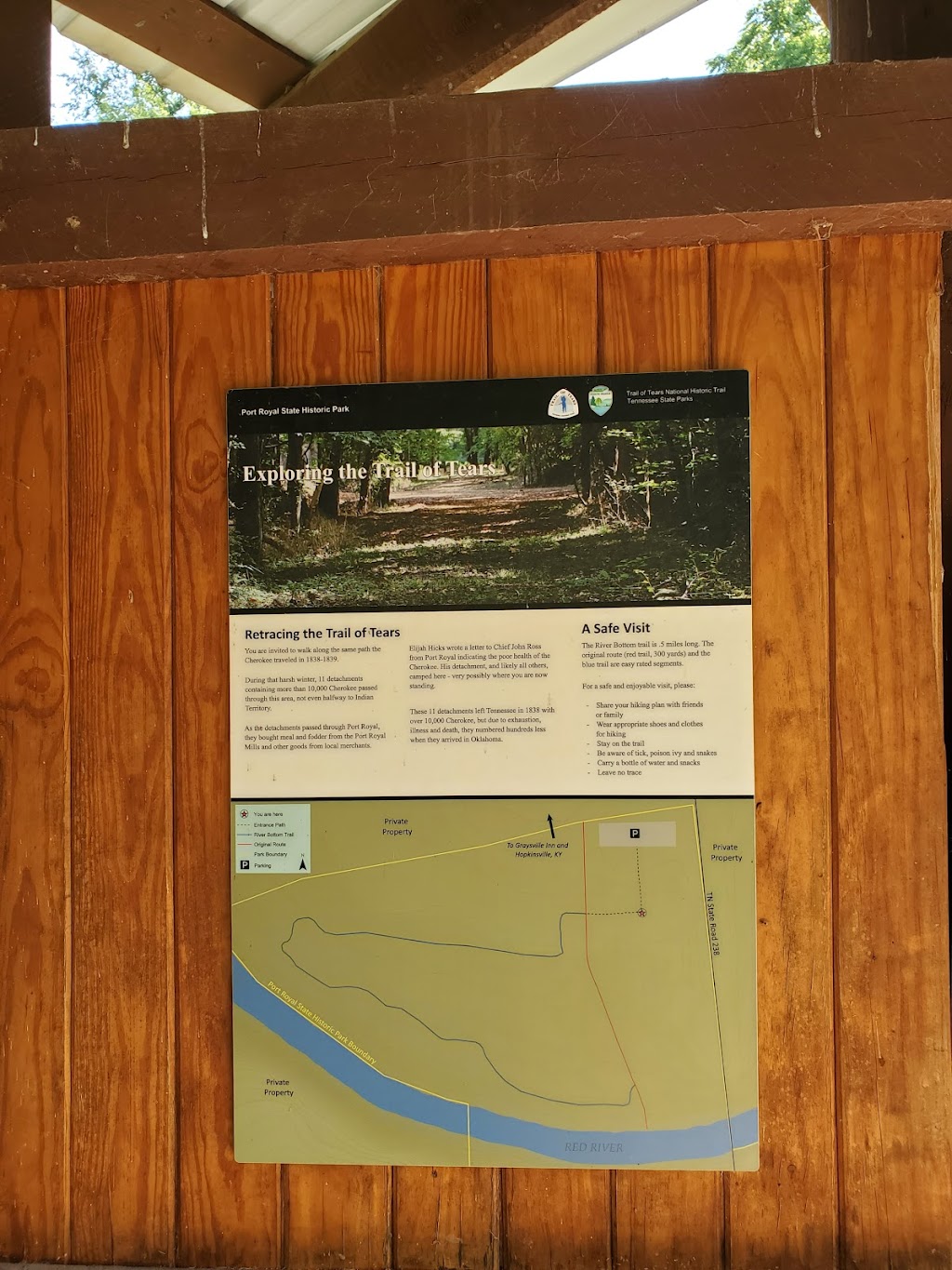 Port Royal State Park Trail of Tears trailhead | Clarksville, TN 37043, USA | Phone: (931) 645-0622