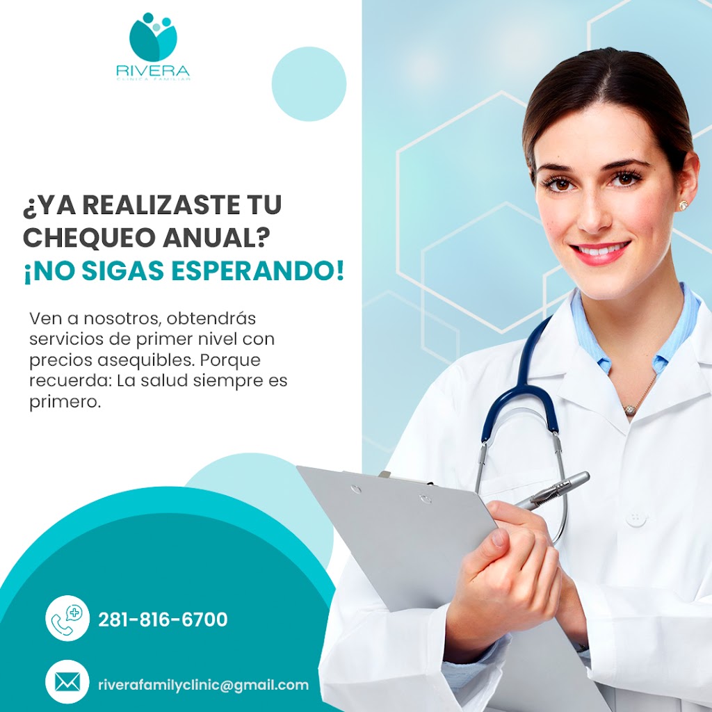 Rivera Clinica Familiar | 3730 Barker Cypress Rd Suite 400, Houston, TX 77084, USA | Phone: (281) 816-6700