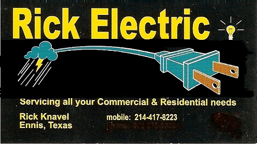 Rick Electric | 4462 FM1181, Ennis, TX 75119, USA | Phone: (214) 417-8223