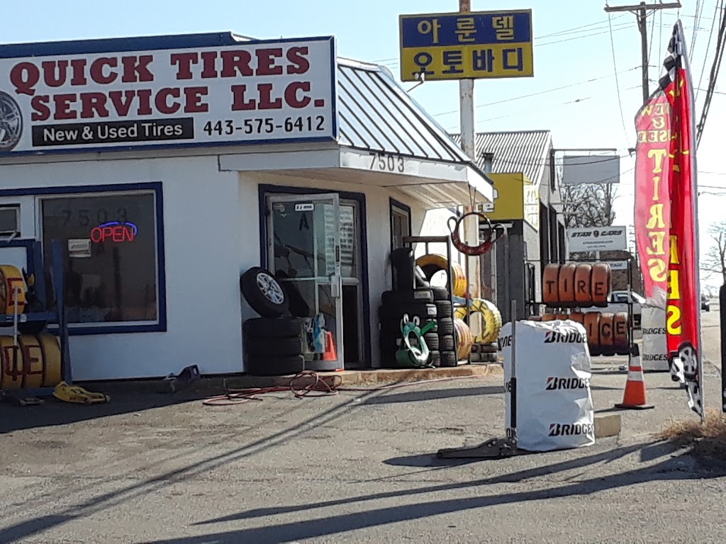 QUICK TIRE SERVICES | 7503 Baltimore Annapolis Blvd # A, Glen Burnie, MD 21060, USA | Phone: (443) 575-6412