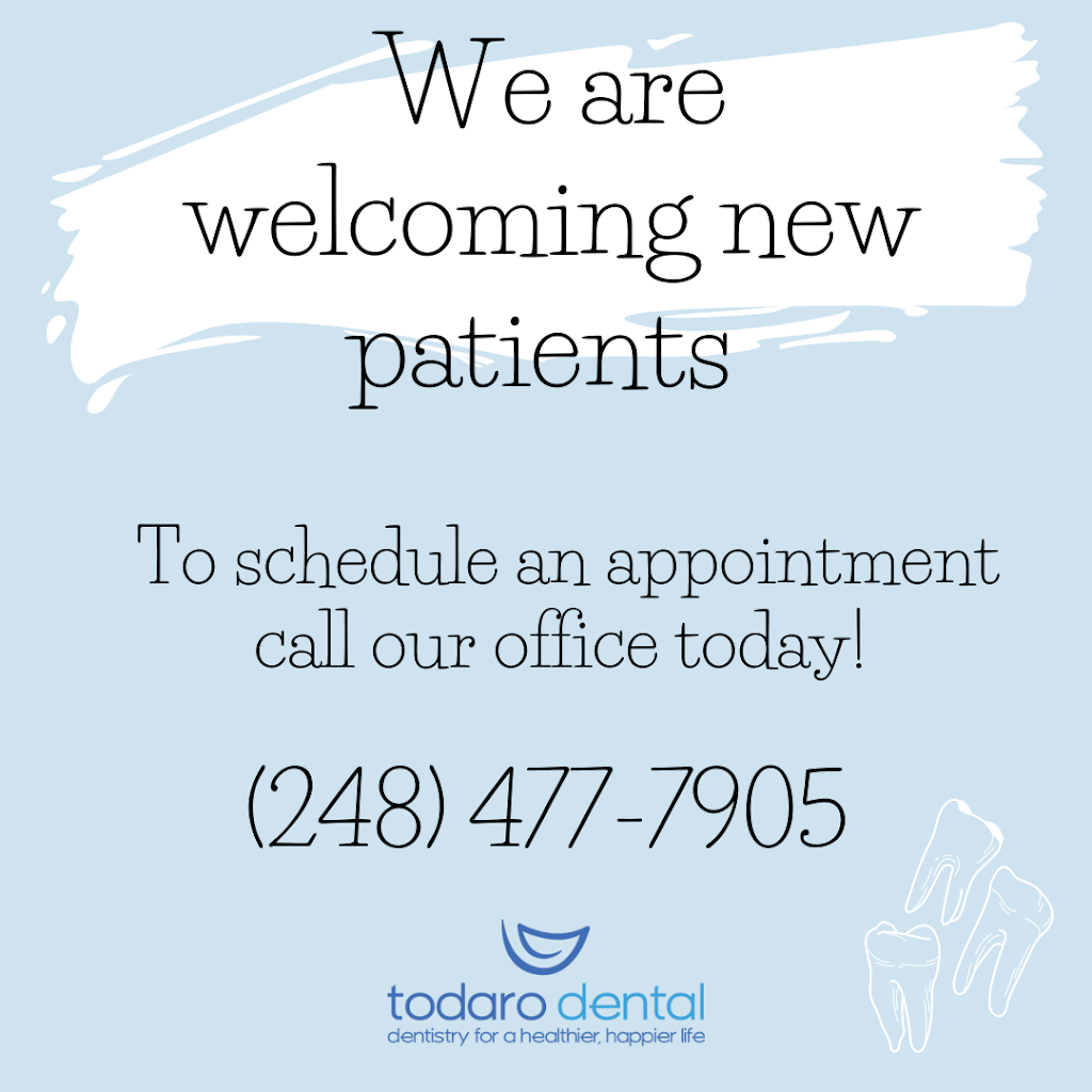 Todaro Dental of Livonia | 31395 W Seven Mile Rd, Livonia, MI 48152, USA | Phone: (248) 477-7905