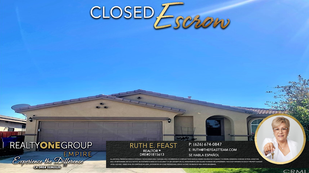 Ruth Feast | 12765 Main St Ste 640, Hesperia, CA 92345, USA | Phone: (626) 674-0847