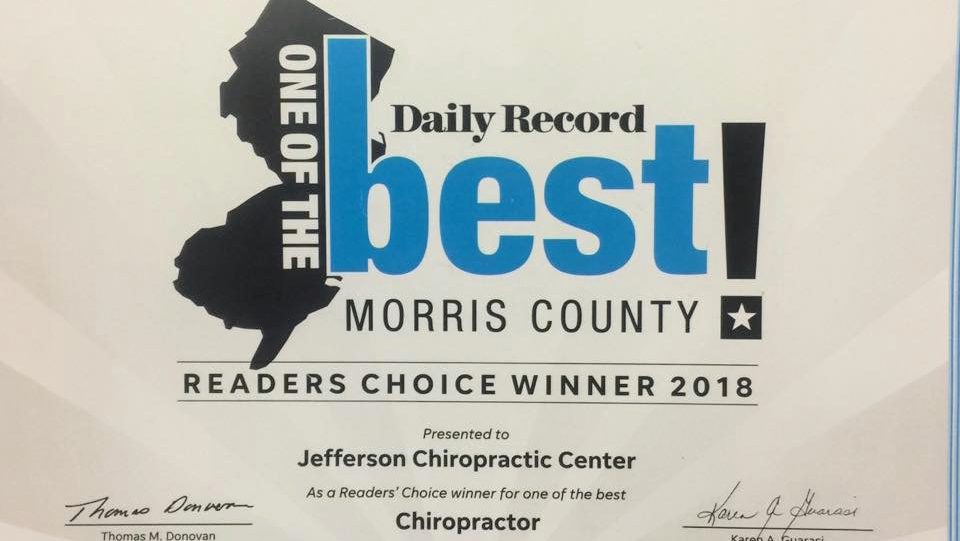 Jefferson Chiropractic Center | 694 Route 15 S, Ste 102, Lake Hopatcong, NJ 07849, USA | Phone: (973) 663-3733