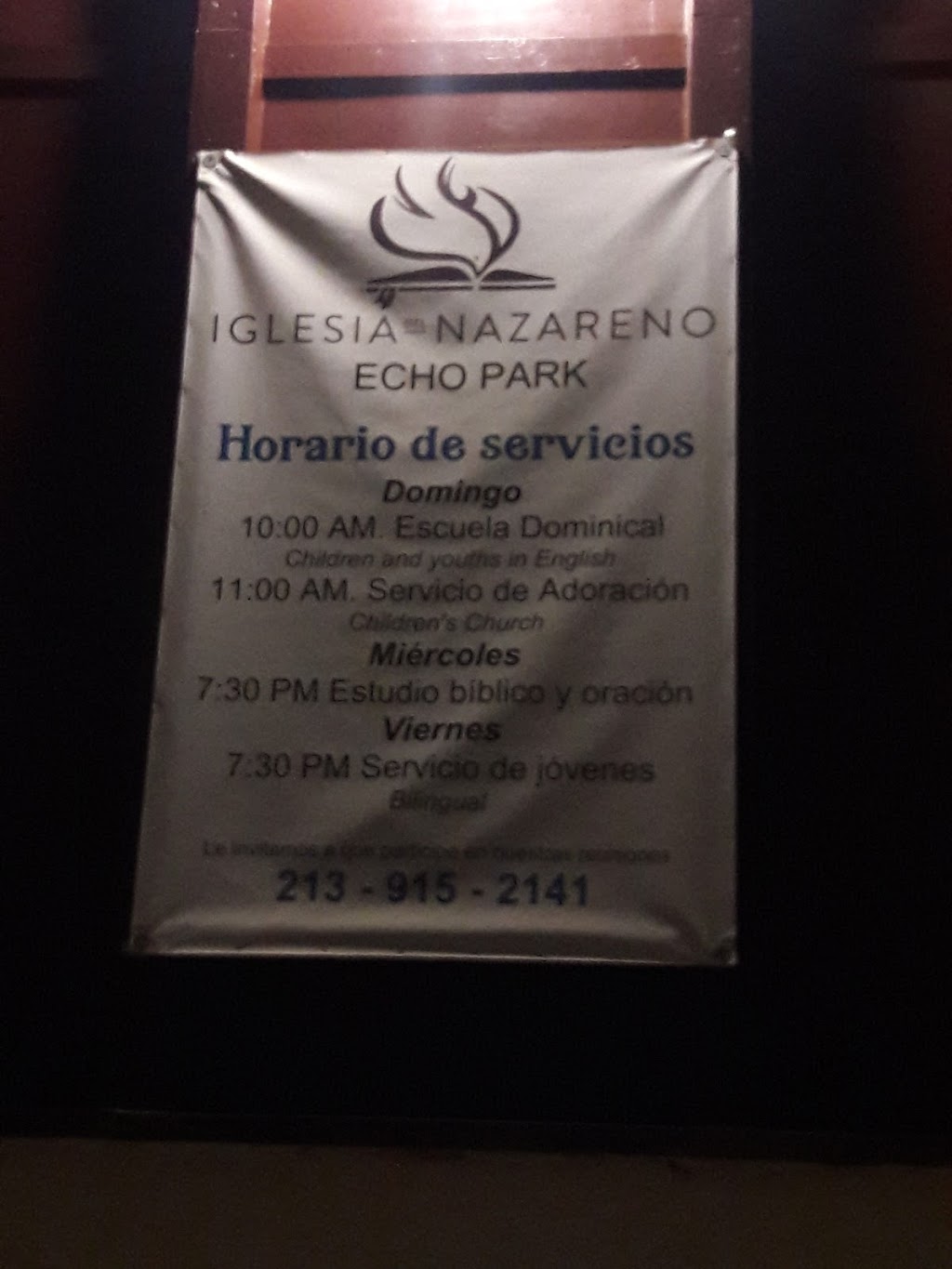 Iglesia Del Nazareno | 1401 Bellevue Ave, Los Angeles, CA 90026, USA | Phone: (213) 482-8063