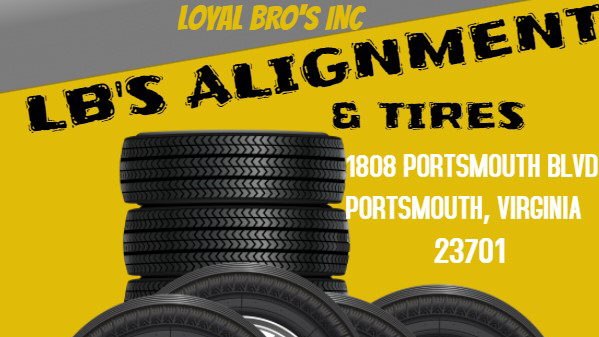 LB’s Alignment and Tires | 1808 Portsmouth Blvd, Portsmouth, VA 23704, USA | Phone: (757) 762-1456