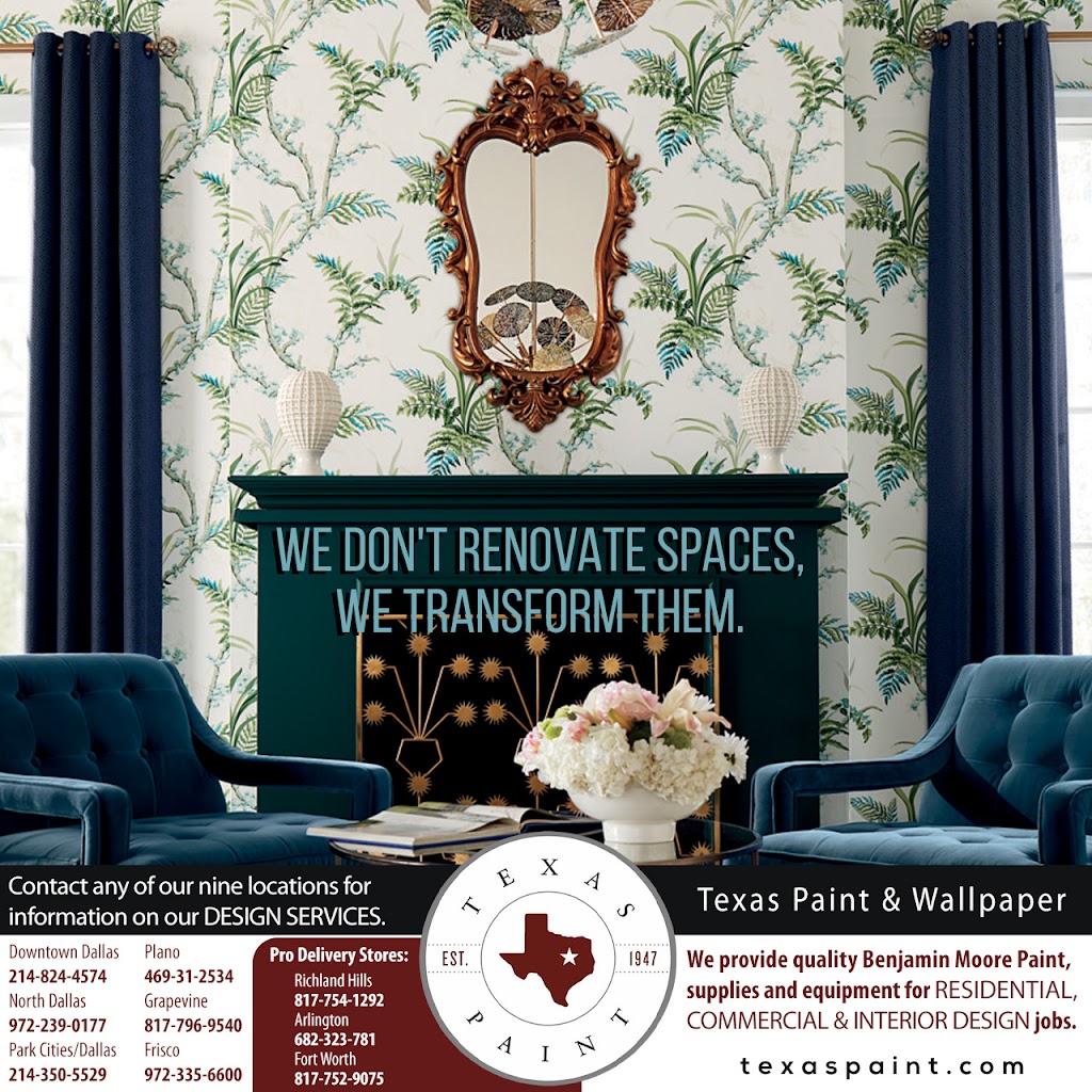 Texas Paint & Wallpaper (Park Cities / Dallas) | 5529 W Lovers Ln, Dallas, TX 75209, USA | Phone: (214) 350-5529