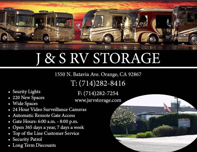 J & S RV Storage | 1550 N Batavia St, Orange, CA 92867, USA | Phone: (714) 282-8416