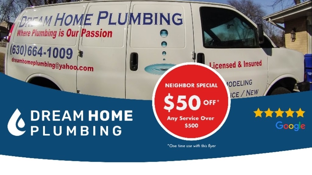 Dream Home Plumbing | 1637 South Lorraine Rd, 1S761 Lorraine Rd, Glen Ellyn, IL 60137, USA | Phone: (630) 664-2383