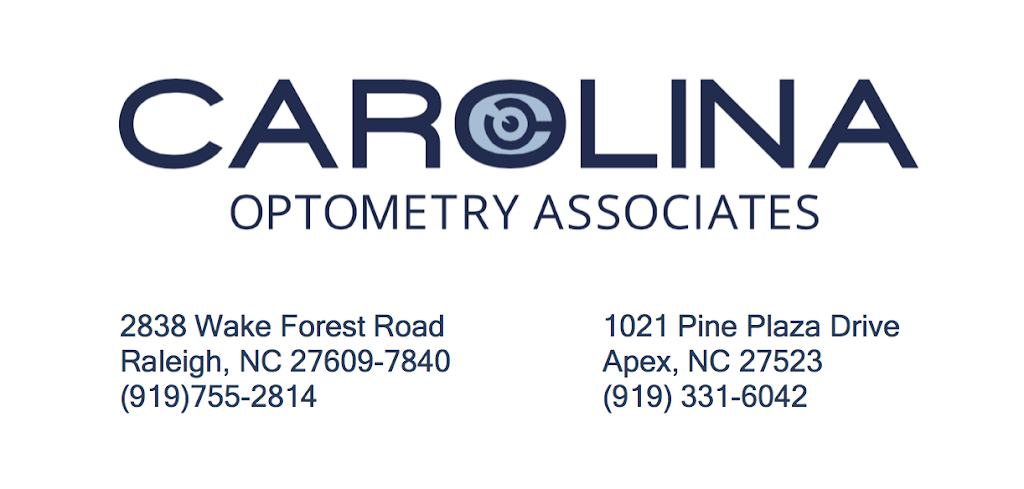 Carolina Optometry Associates | 1021 Pine Plaza Dr, Apex, NC 27523, USA | Phone: (919) 331-6042