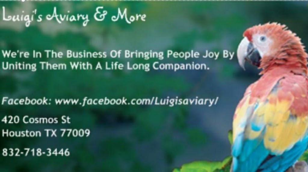 Luigis Aviary & More | 847 Road 5006, Cleveland, TX 77327, USA | Phone: (832) 546-0099