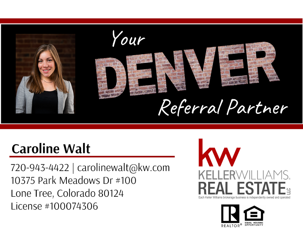 Caroline Walt, Colorado Realtor | 10375 Park Meadows Dr Suite 100, Lone Tree, CO 80124, USA | Phone: (720) 943-4422
