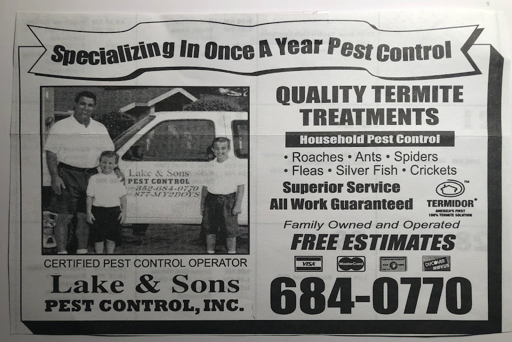 Lake & Sons Pest Control | 414 Florian Way, Spring Hill, FL 34609, USA | Phone: (352) 684-0770