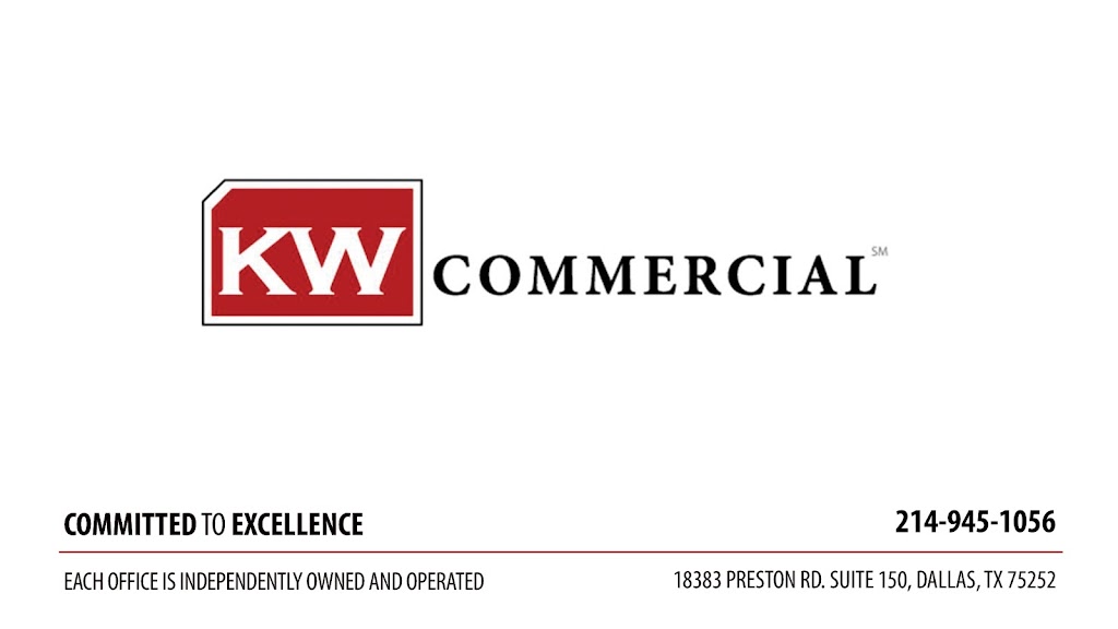 KW Commercial Dallas | 18383 Preston Rd Suite 150, Dallas, TX 75252, USA | Phone: (214) 945-1056