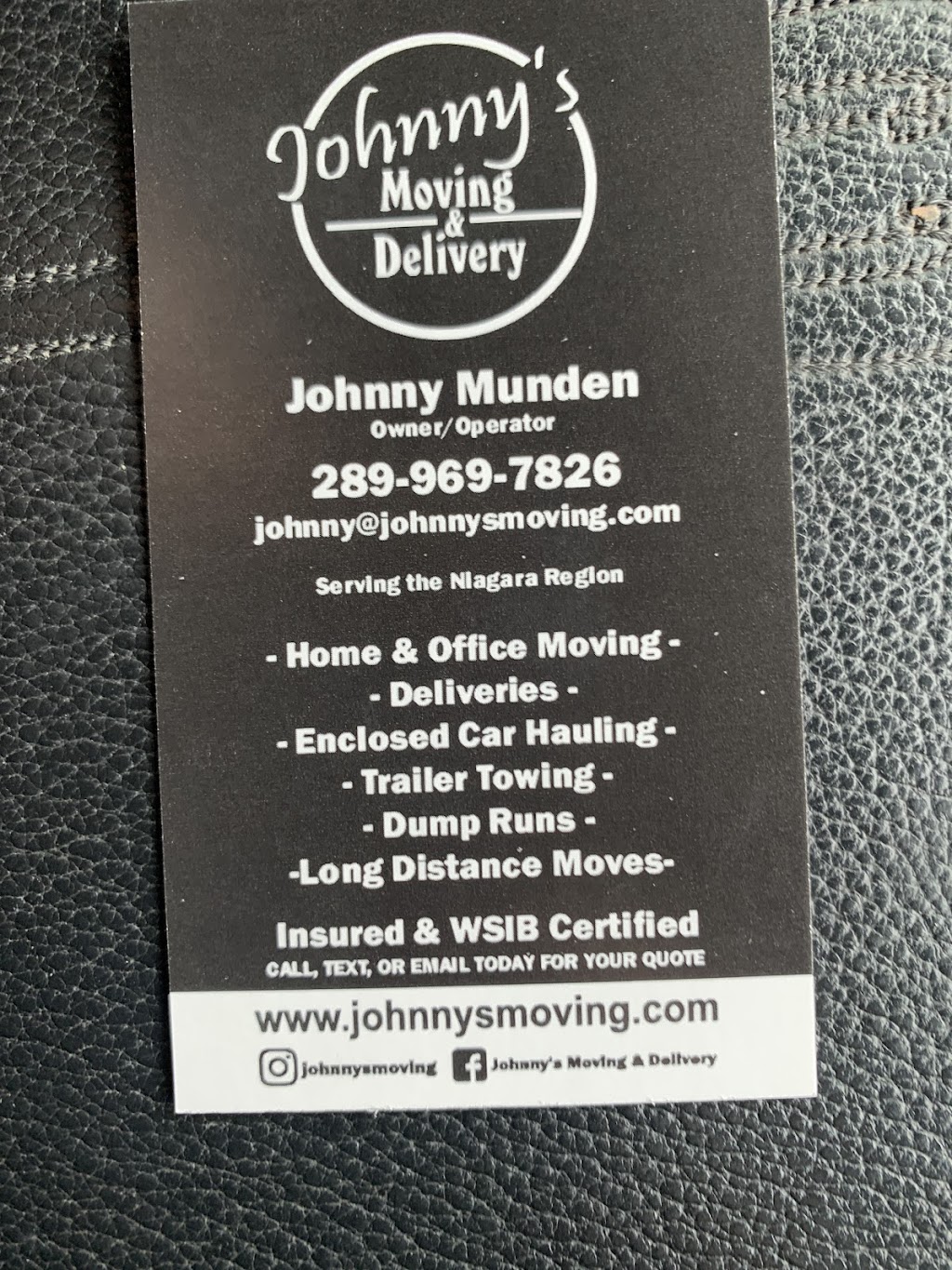 Johnnys Moving & Delivery | 514 Queenston St Unit 1A, St. Catharines, ON L2R 7K6, Canada | Phone: (289) 969-7826