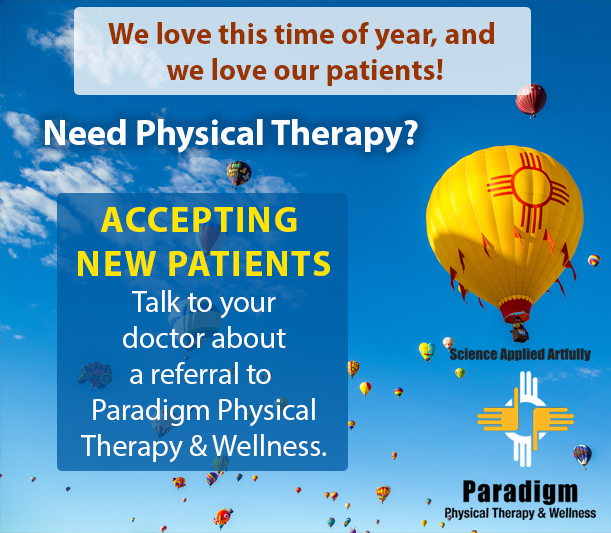 Paradigm Physical Therapy & Wellness - South Valley, Alb. NM | 3900 Las Estancias Ct #102, Albuquerque, NM 87121, USA | Phone: (505) 207-2344