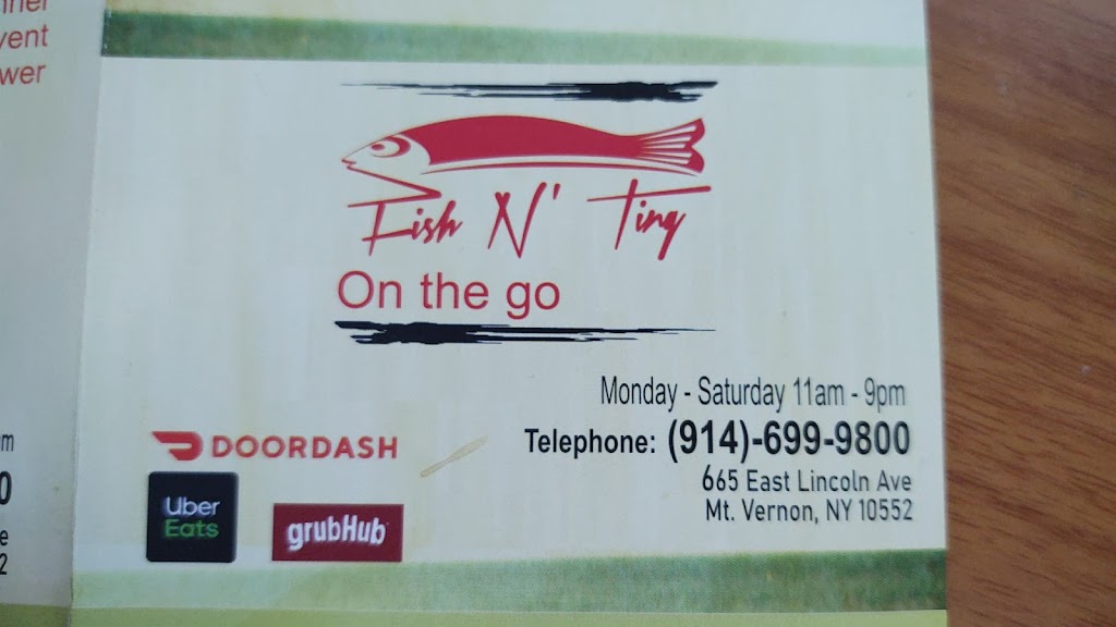 Fish N Ting On The Go | 665 E Lincoln Ave, Mt Vernon, NY 10552, USA | Phone: (914) 699-9800