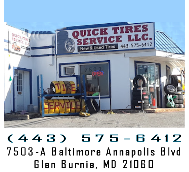 QUICK TIRE SERVICES | 7503 Baltimore Annapolis Blvd # A, Glen Burnie, MD 21060, USA | Phone: (443) 575-6412