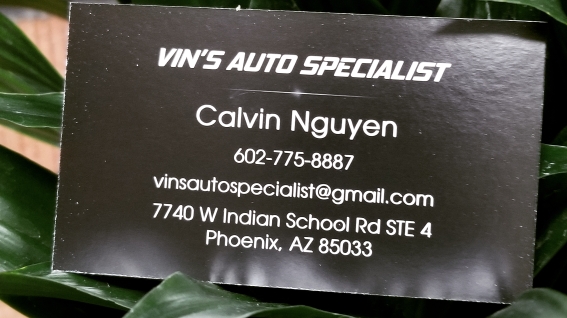 Vins Auto Specialist | 7740 W Indian School Rd, Phoenix, AZ 85033, USA | Phone: (623) 247-6196