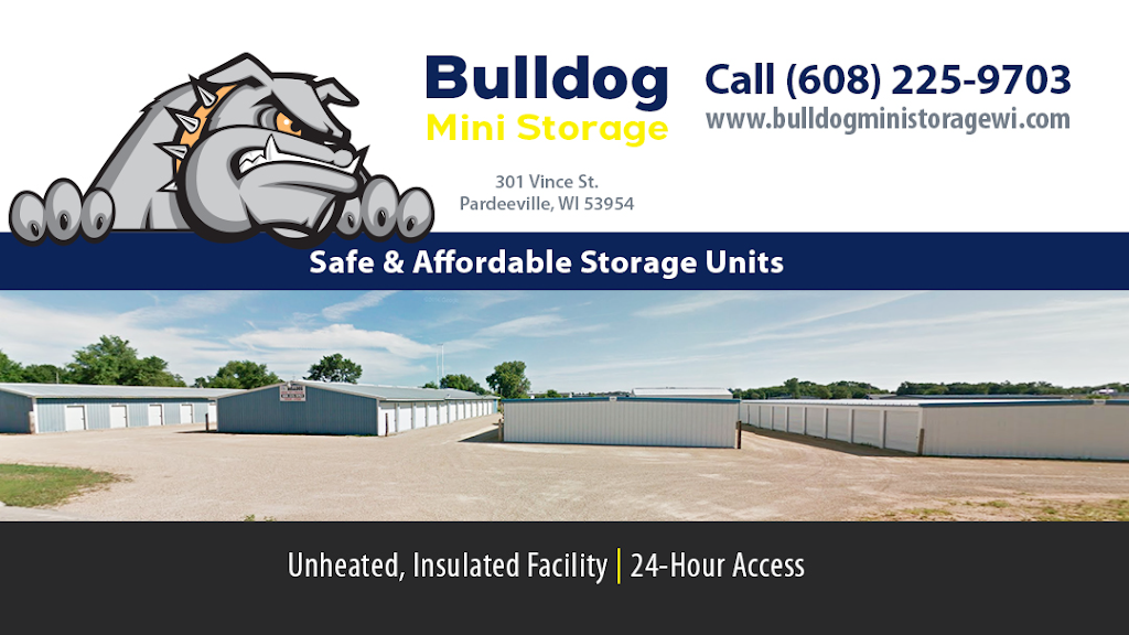 Bulldog Mini Storage | 301 Vince St, Pardeeville, WI 53954, USA | Phone: (608) 225-9703