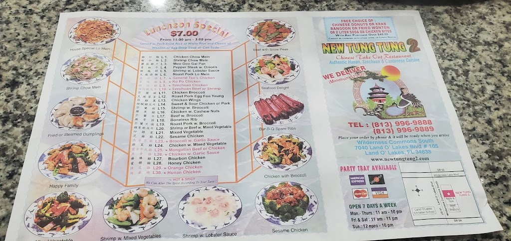 New Tung Tung Two Restaurant | 7040 Land O Lakes Blvd #105, Land O Lakes, FL 34638, USA | Phone: (813) 996-9889