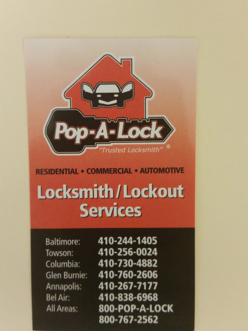 Pop-A-Lock of Columbia | 9693 Gerwig Ln Suite E, Columbia, MD 21046, USA | Phone: (410) 618-4500