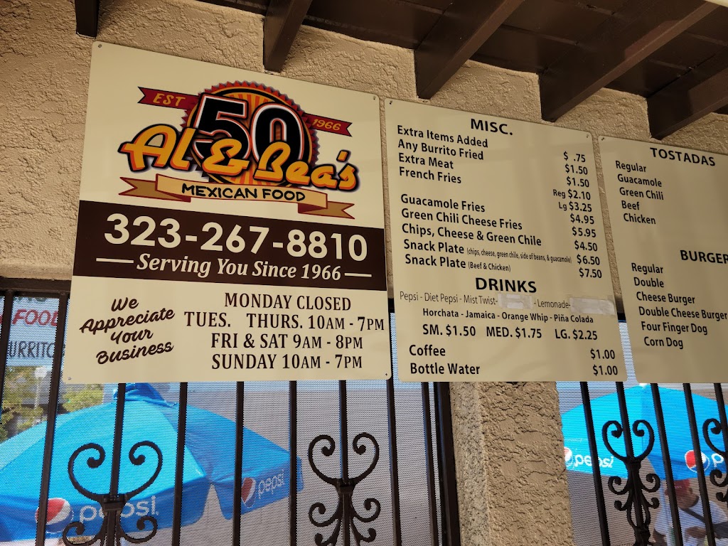 Al & Beas Mexican Food | 2025 1st St, Los Angeles, CA 90033, USA | Phone: (323) 267-8810